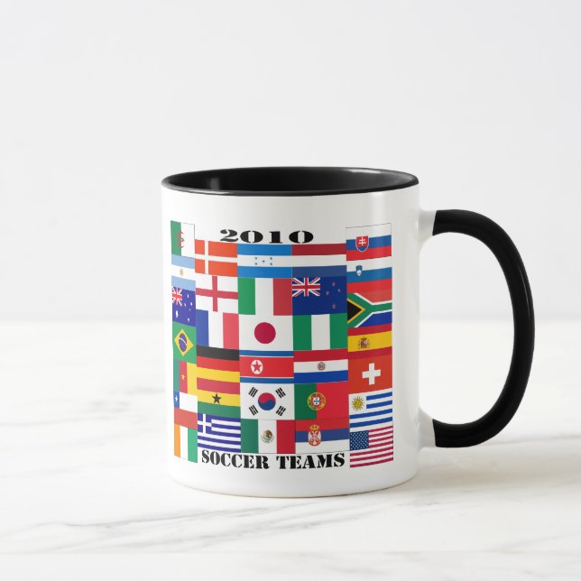 2010 Soccer Teams Flags Mug (Right)