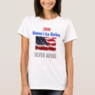 2010 USA Women's Ice Hockey - Silver Medal T-Shirt