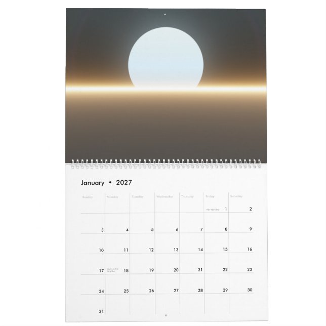 2010 Zen Horizons Calendar (Jan 2027)