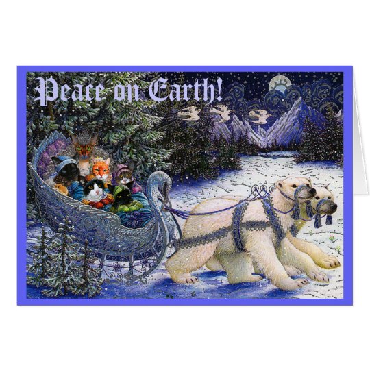 2010XMASCatCard, Peace on Earth! Card