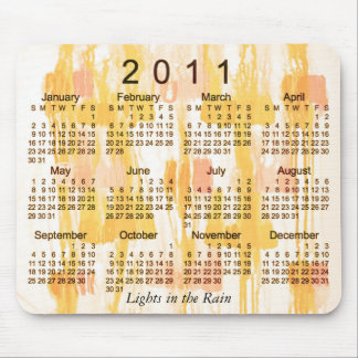 2011 Abstract Calendar Mouse Pad