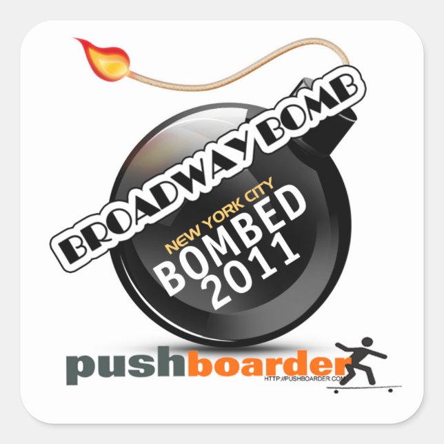 2011 Broadway Bomb Sticker (Front)