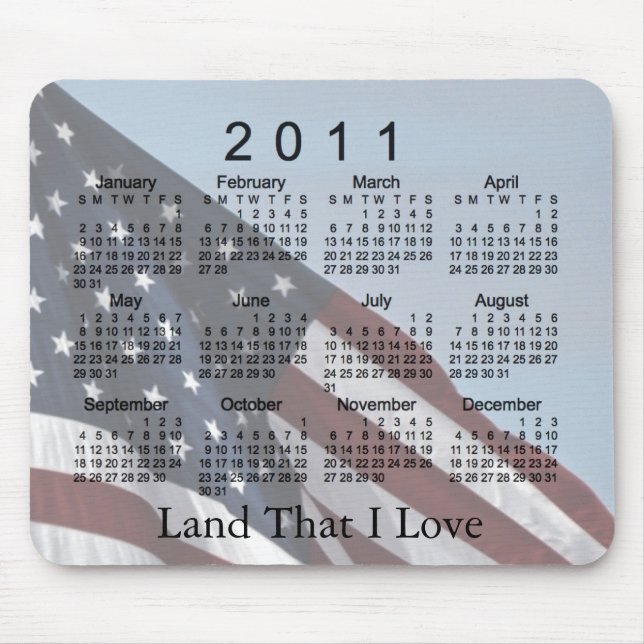 2011 Calendar Mouse Pad (Front)