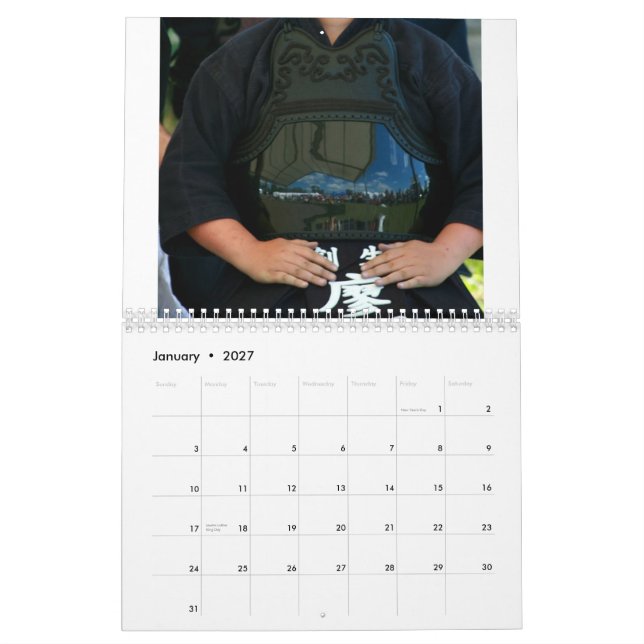 2011 Cork Budokai Calendar (Jan 2027)