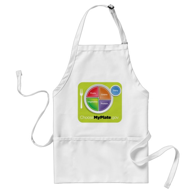 2011 Food Pyramid Choose My Plate shirt apron (Front)