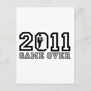 2011 Game over Postcard