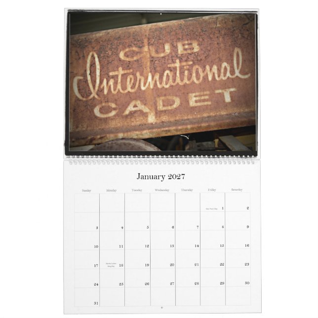 2011 Garden Tractors Calendar (Jan 2027)