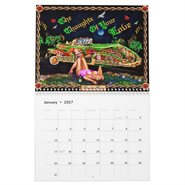 2011 LOWRIDER CALENDER CALENDAR (Jan 2027)