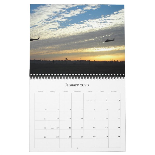 2011 Military Silhouettes Calendar (Jan 2026)