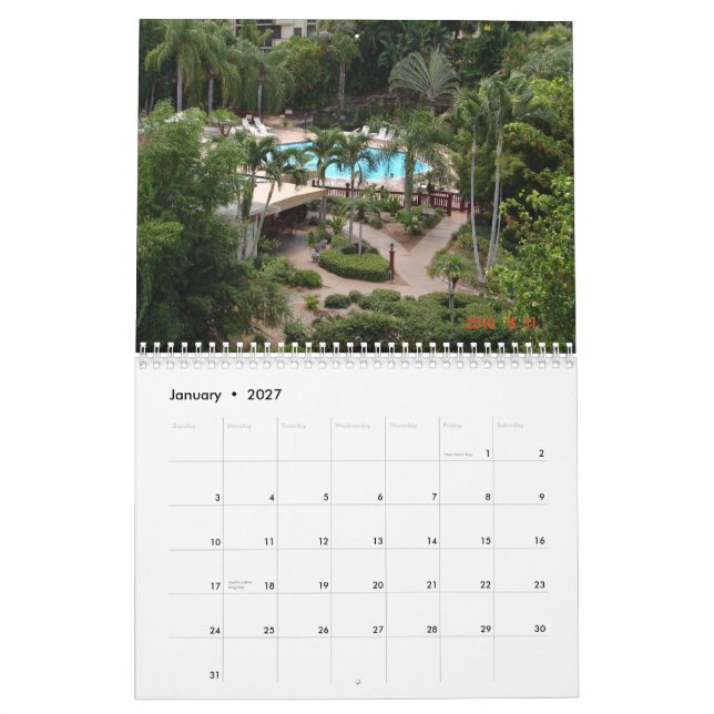 2011 Park Shore Resort Calendar (Jan 2027)