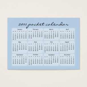 2011 Pink Flowering Branch Pocket Calendars