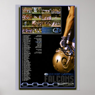 2011 Season Ending Fort Campbell Falcon Poster