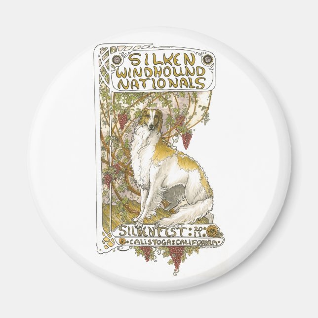 2011 Silkenfest logo magnet (Front)