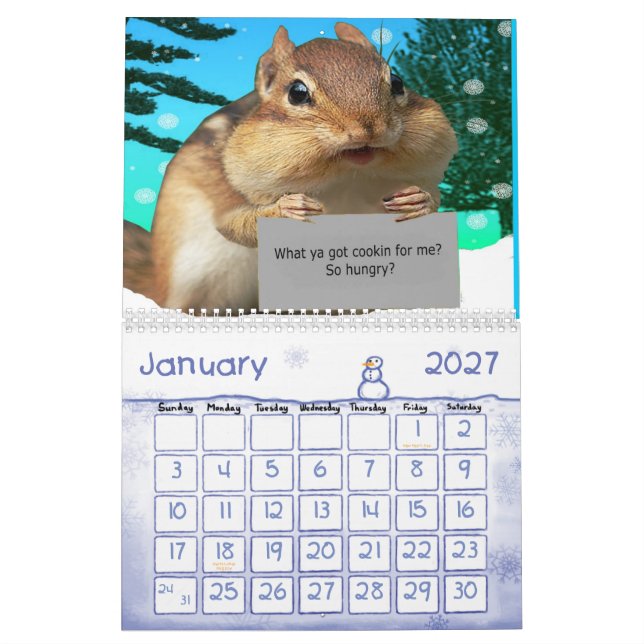 2011 Squirrel Calendar (Jan 2027)