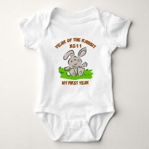 2011 Year of The Rabbit Baby T-Shirt Baby Bodysuit