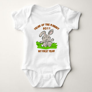 2011 Year of The Rabbit Baby T-Shirt Baby Bodysuit