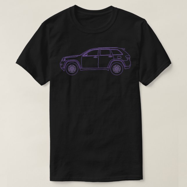 2011present SUV 4X4 WK2 clear purple lines  T-Shirt (Design Front)