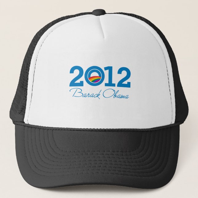 2012 - Barack Obama Pride Trucker Hat (Front)