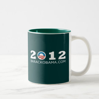 2012 Barack Obama Re-election Design Two-Tone Coffee Mug