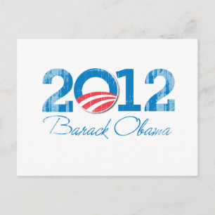2012 - Barack Obama - Vintage.png Postcard