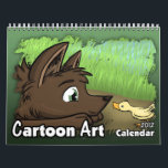 2012 Calendar of Cartoon Art<br><div class="desc">UPDATE: The image on the front of this calendar has the year 2012 on it, making it out-of-date. You're still free to purchase this product with the false year on it if you would like. ---- This calendar features original drawings by me. Each page has a cartoon image that's colourful...</div>