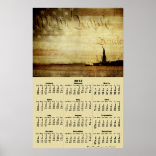 2012 Calendar We The People Poster