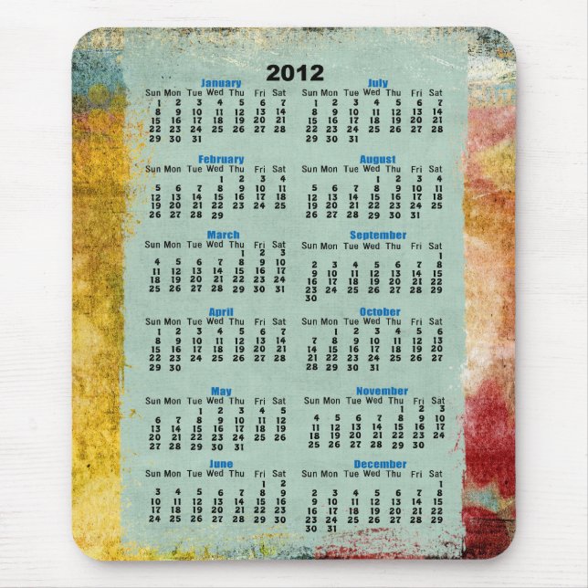 2012 calender mousepads (Front)