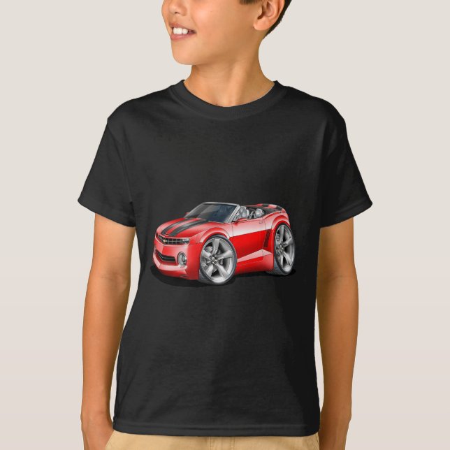 2012 Camaro Red-Black Convertible T-Shirt (Front)