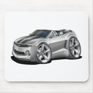 2012 Camaro Silver-Black Convertible Mouse Pad