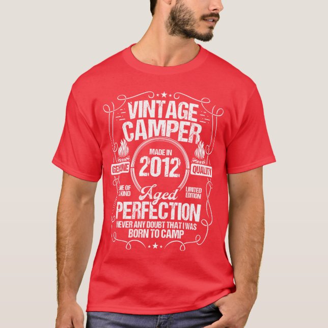 2012 Camper Mountains Scout Scouting Camping 2012  T-Shirt (Front)