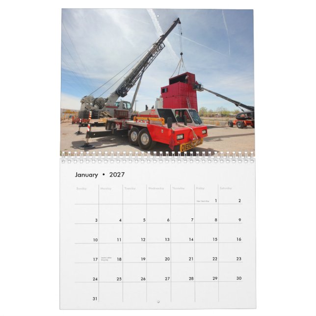 2012 Crane Service, Inc Calendar (Jan 2027)