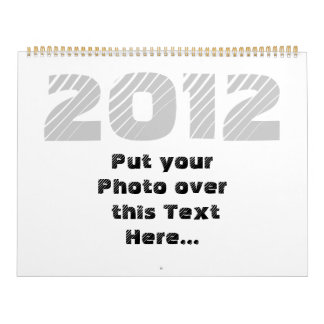2012 Customisable Calendar