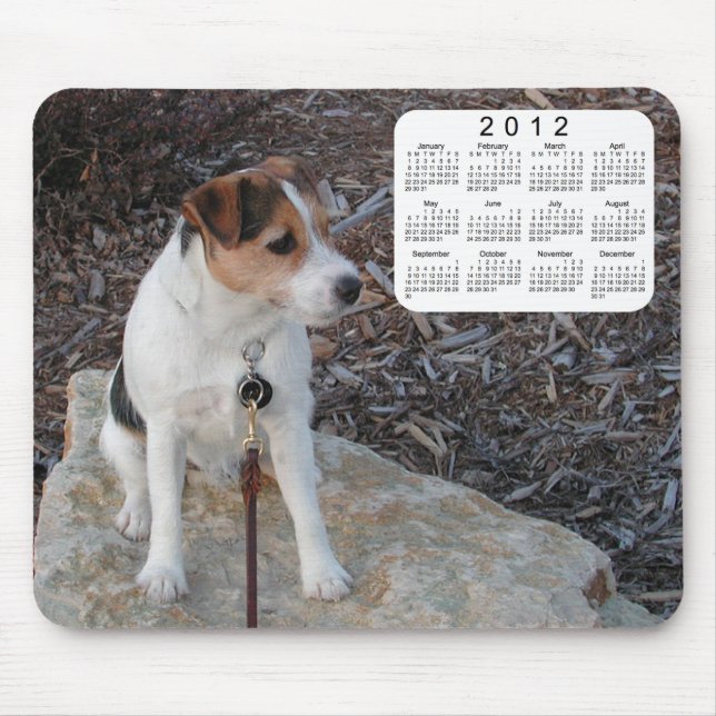 2012 Dog Calendar Mouse Pad (Front)