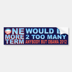 2012 Election - Anybody But Obama Bumper Sticker