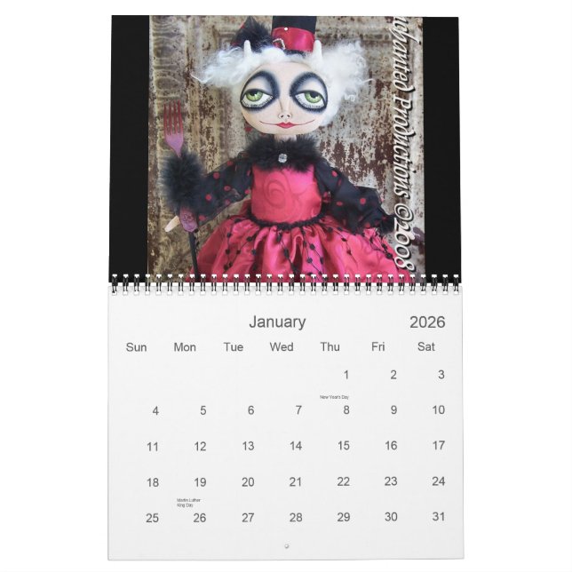 2012 Enchanted Productions Calendar (Jan 2026)