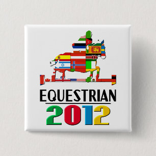2012: Equestrian 15 Cm Square Badge