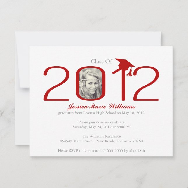 2012 Graduation Party Invitation (Front)