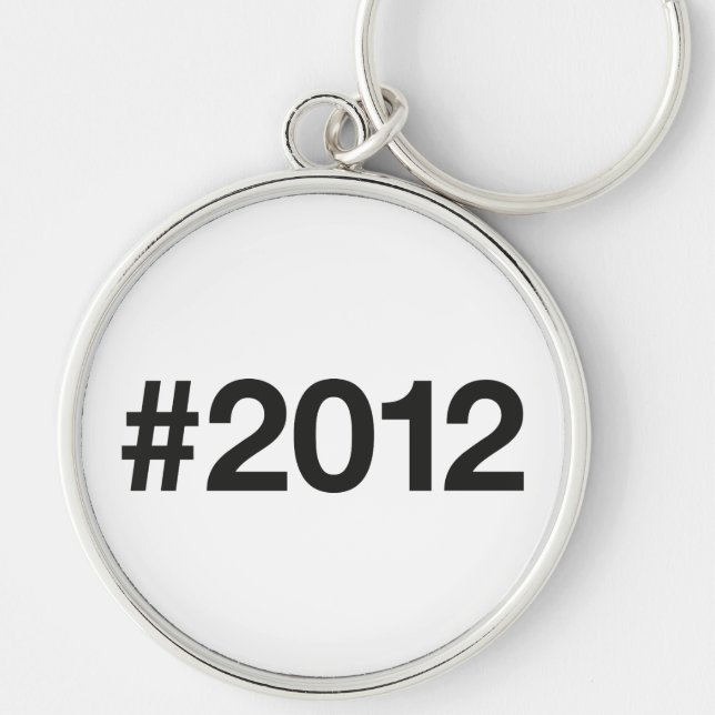 2012 Hashtag 13 Birthday Anniversary Key Ring (Front)