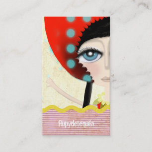 2012 illustration Doll texture Business Card
