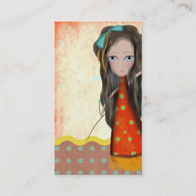2012 illustration Doll texture Business Card (Front)