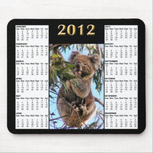 2012 Koala Calendar Mousepad