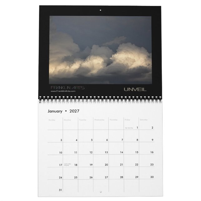 2012 Landscape Calendar (Jan 2027)