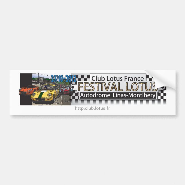 2012 Lotus CLF - Montlhéry Festival Bumper Sticker (Front)