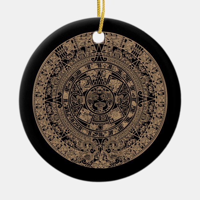 2012 Maya Calendar Ceramic Tree Decoration (Front)