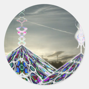 2012 Mayan Pyramid Sticker