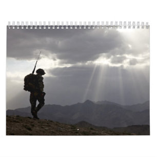 2012 Military Silhouettes In God We Trust Calendar