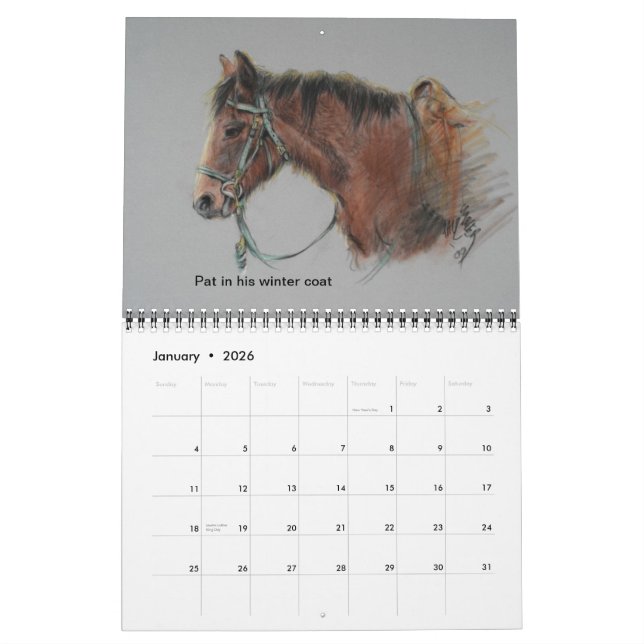 2012 Morgan Horse Ranch, PRNS calendar (Jan 2026)