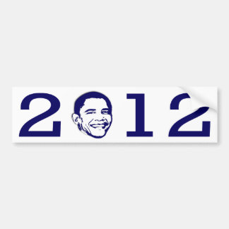 2012 Obama Head Bumper Sticker