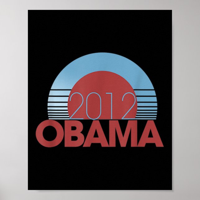 2012 Obama Retro Vintage  Poster (Front)