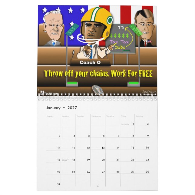 2012 Obama State of Union Calendar by Dan Youra (Jan 2027)